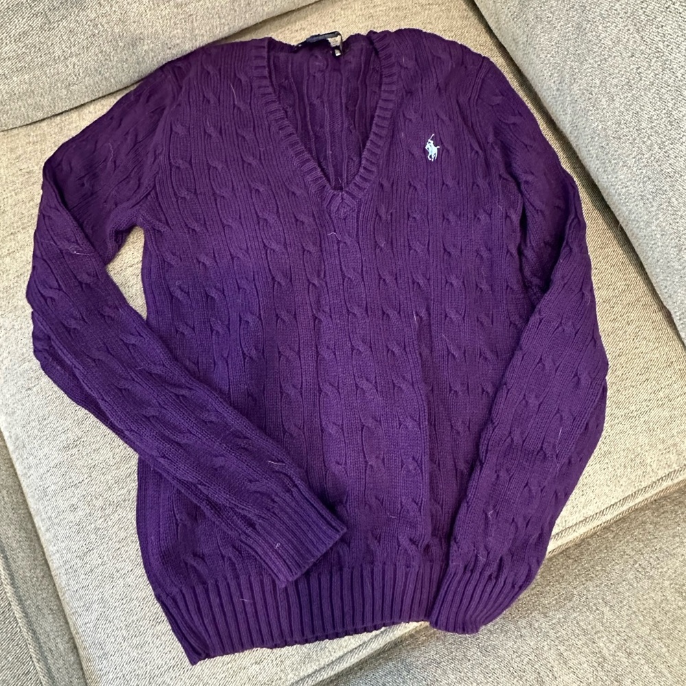Ralph Lauren Sport Purple Sweater